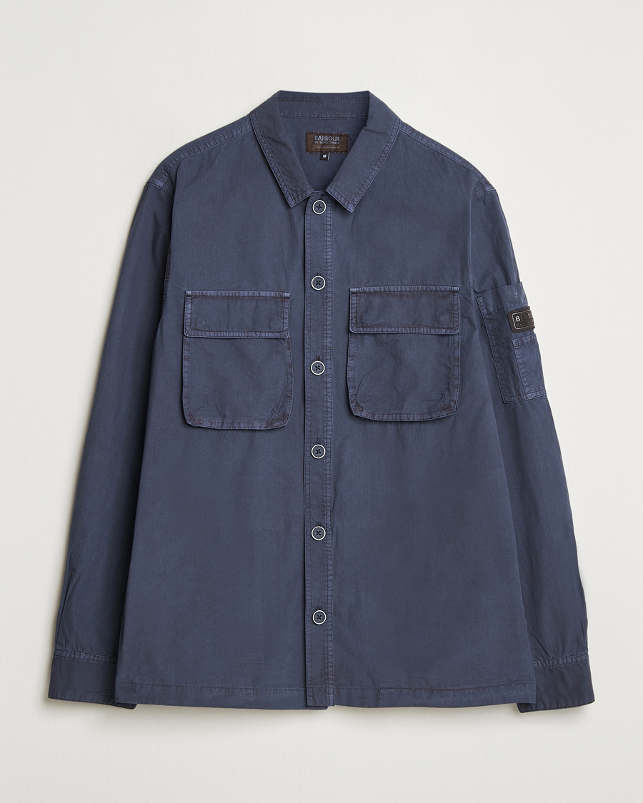 Mies | Kauluspaidat | Barbour International | Kenneth GD Overdye Overshirt Navy