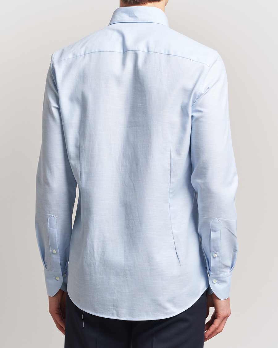 Mies | Kauluspaidat | Stenströms | Soft Cotton One Piece Button Down Shirt Blue