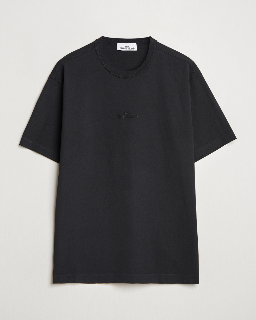 Mies | T-paidat | Stone Island | Center Logo T-Shirt Black