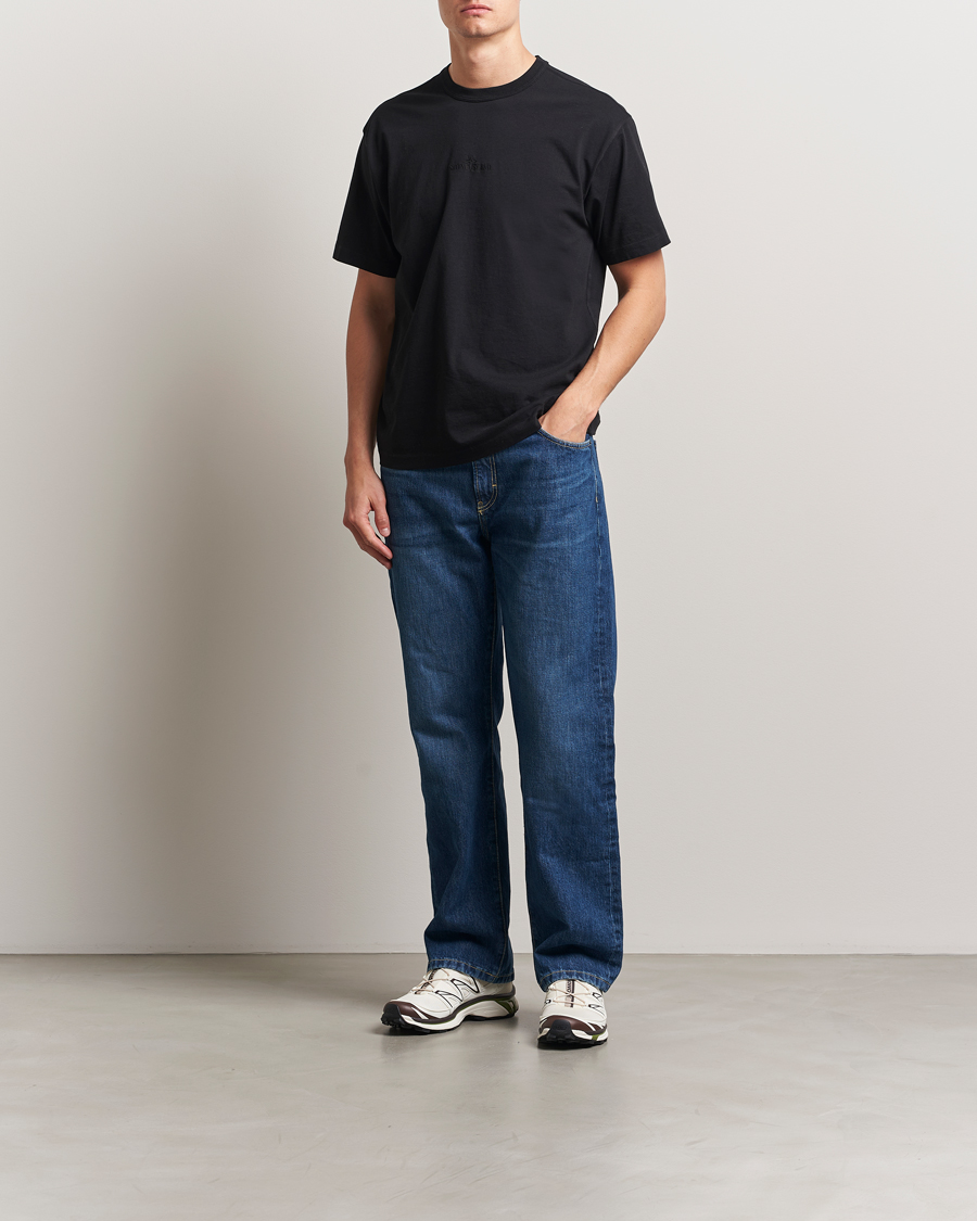 Mies | T-paidat | Stone Island | Center Logo T-Shirt Black