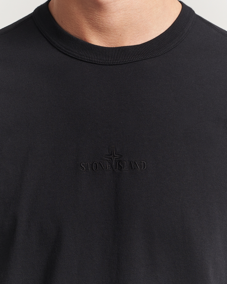 Mies | T-paidat | Stone Island | Center Logo T-Shirt Black