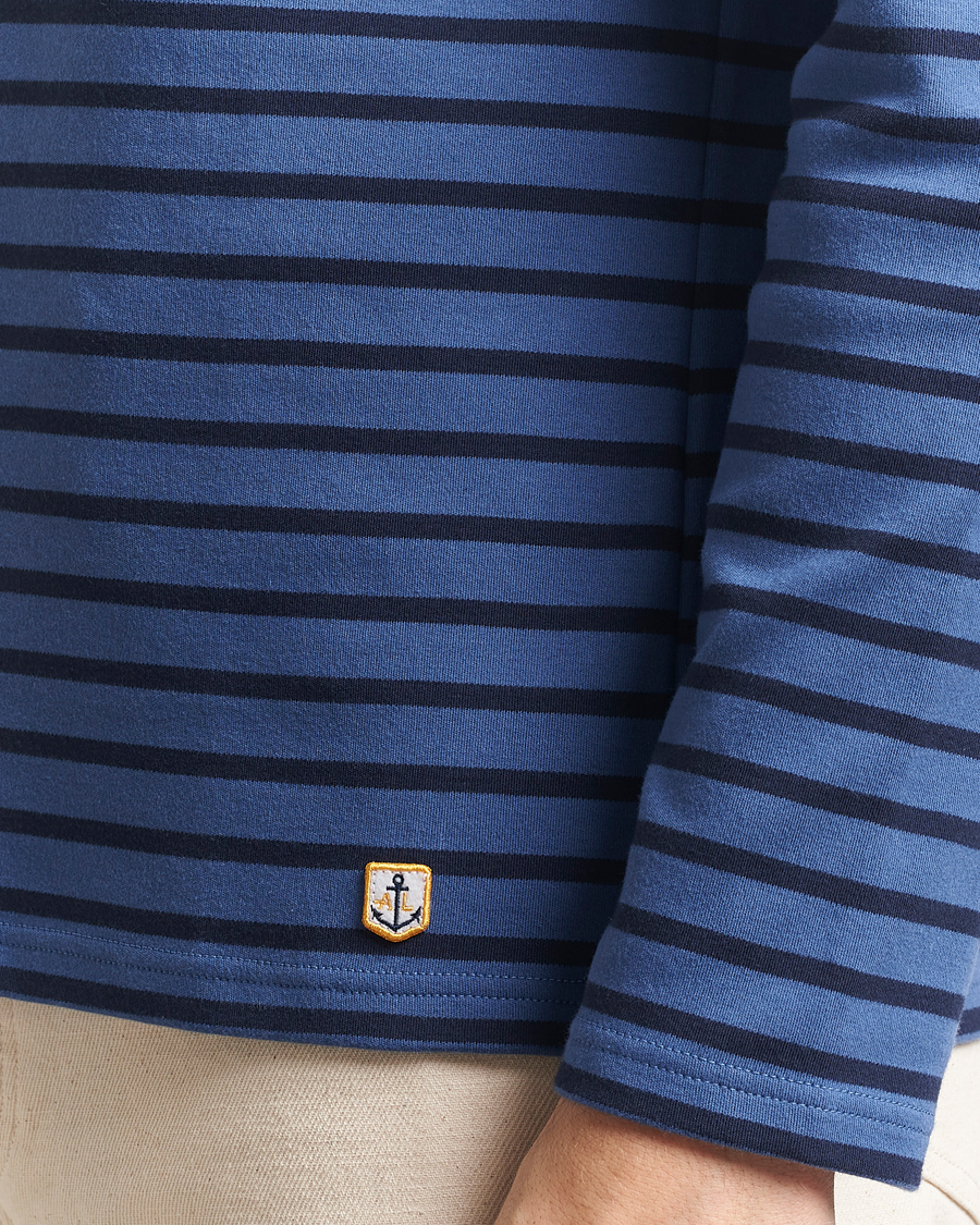 Mies | T-paidat | Armor-lux | Houat Héritage Stripe Long Sleeve T-Shirt Obscure/Deep Marine