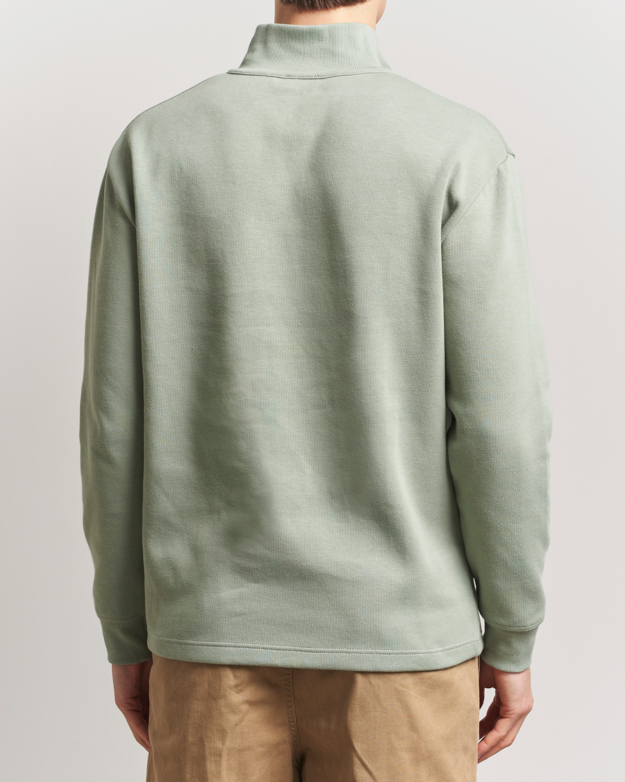 Mies | Puserot | Armor-lux | Camionneur Cotton Half Zip Sweater Shadow Green