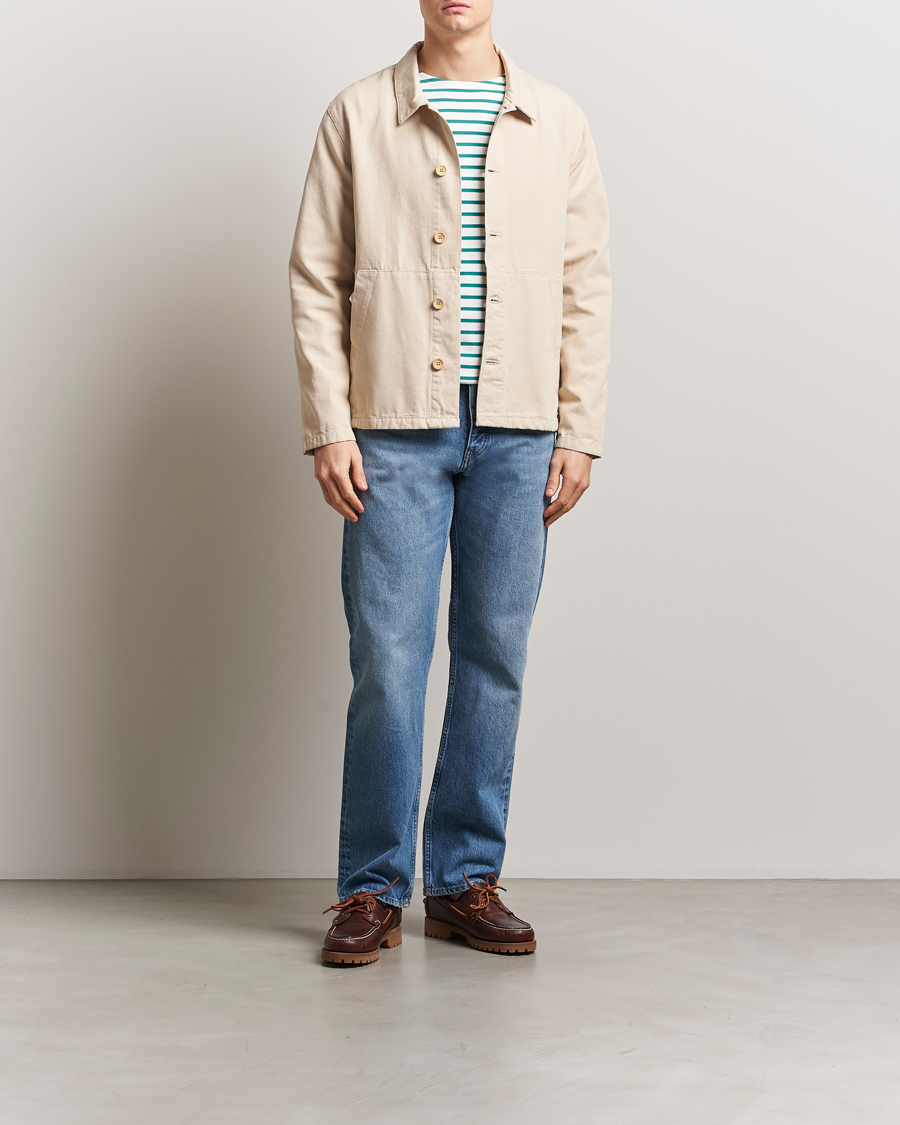Mies | Kauluspaidat | Armor-lux | Veste Pecheur Heritage Overshirt Oyster Clair