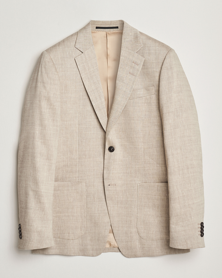 Mies | Pikkutakit | Tiger of Sweden | Justin Linen/Wool Blazer Soft Latte