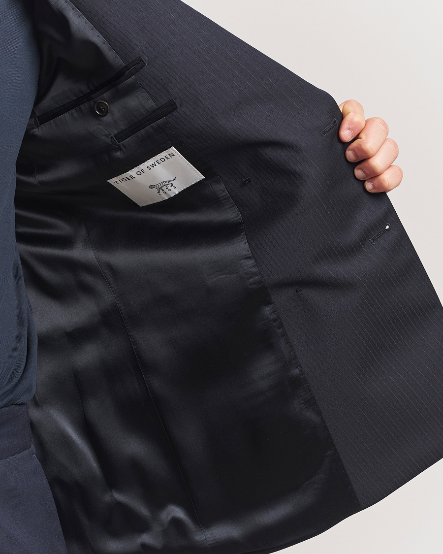 Mies | Pikkutakit | Tiger of Sweden | Joachim Wool Double Breasted Blazer Dark Ink