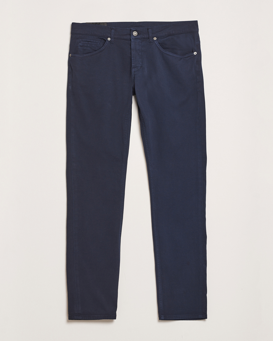 Mies | Housut | Dondup | George Gabardine 5-Pocket Pants Navy