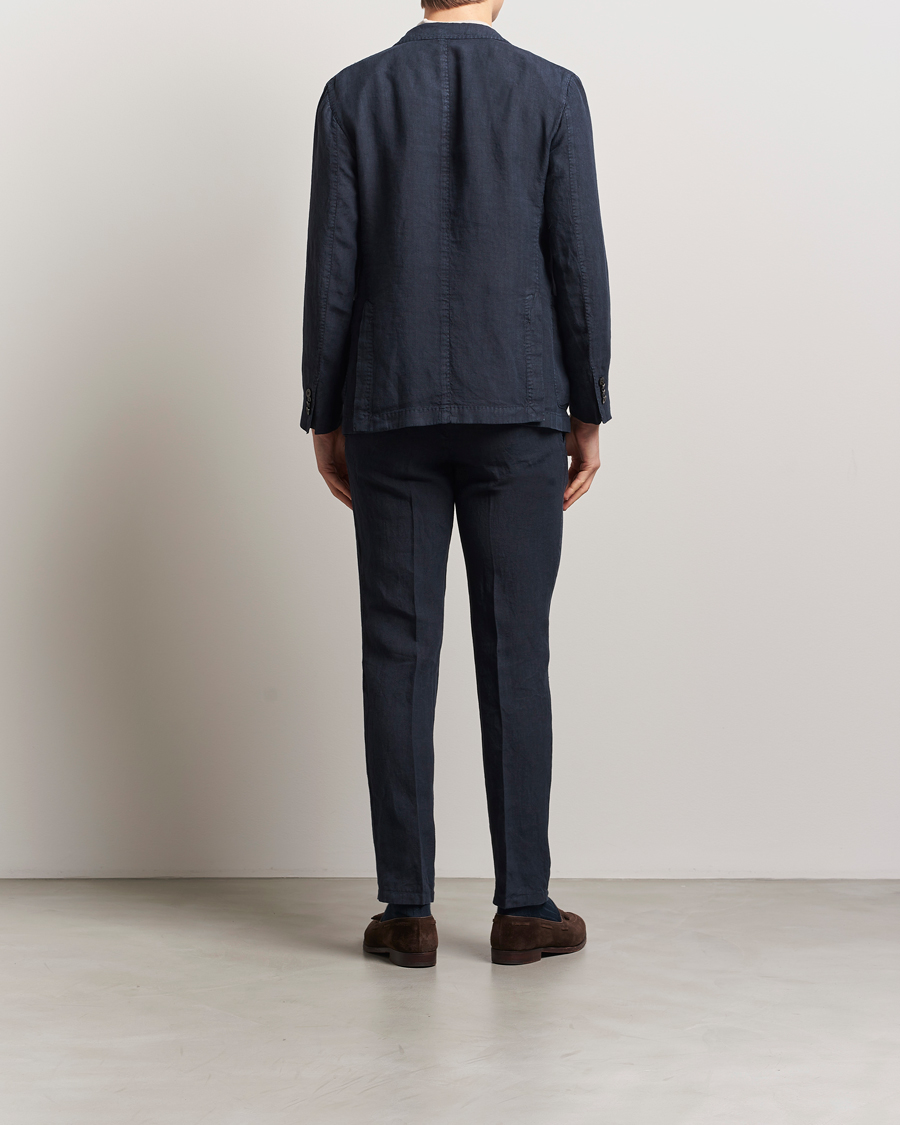 Mies | Puvut | Boglioli | K Jacket Linen Suit Navy