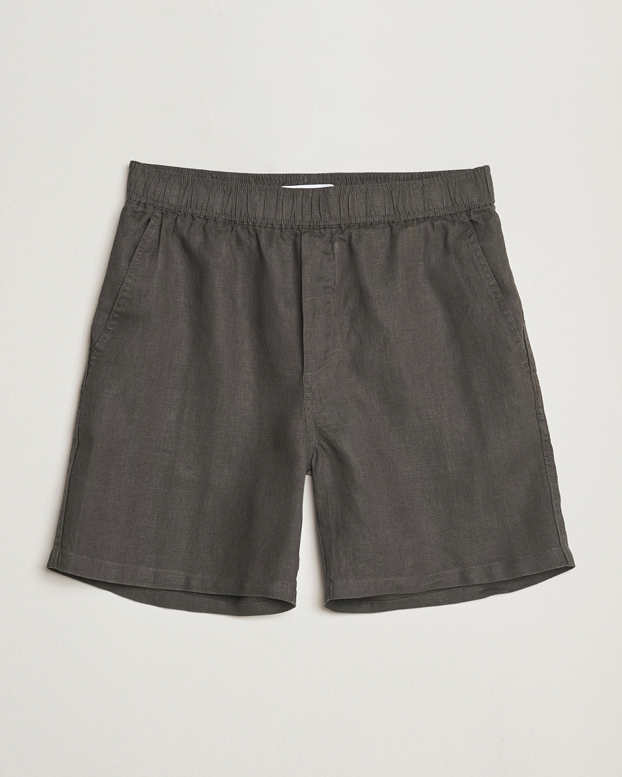 Mies | Shortsit | Samsøe Samsøe | Jabari Linen Drawstring Shorts Beluga Grey