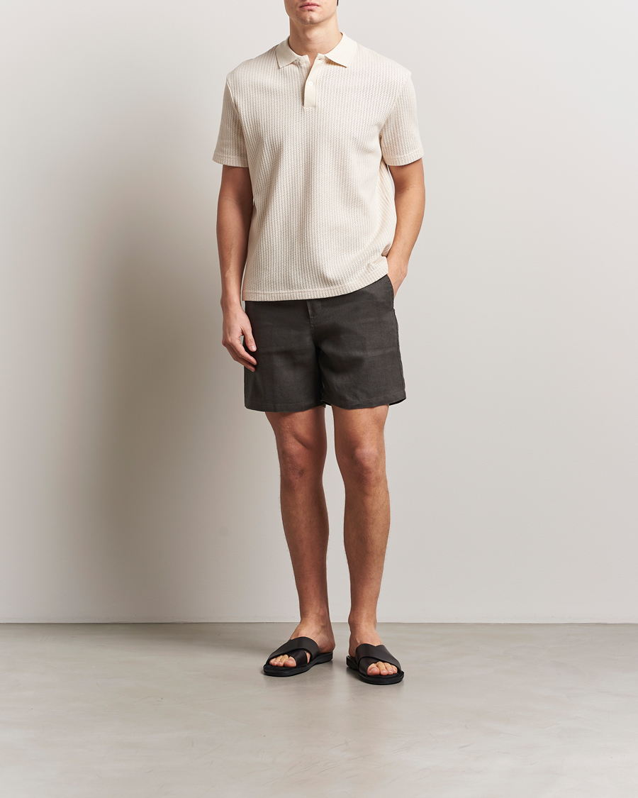 Mies | Shortsit | Samsøe Samsøe | Jabari Linen Drawstring Shorts Beluga Grey