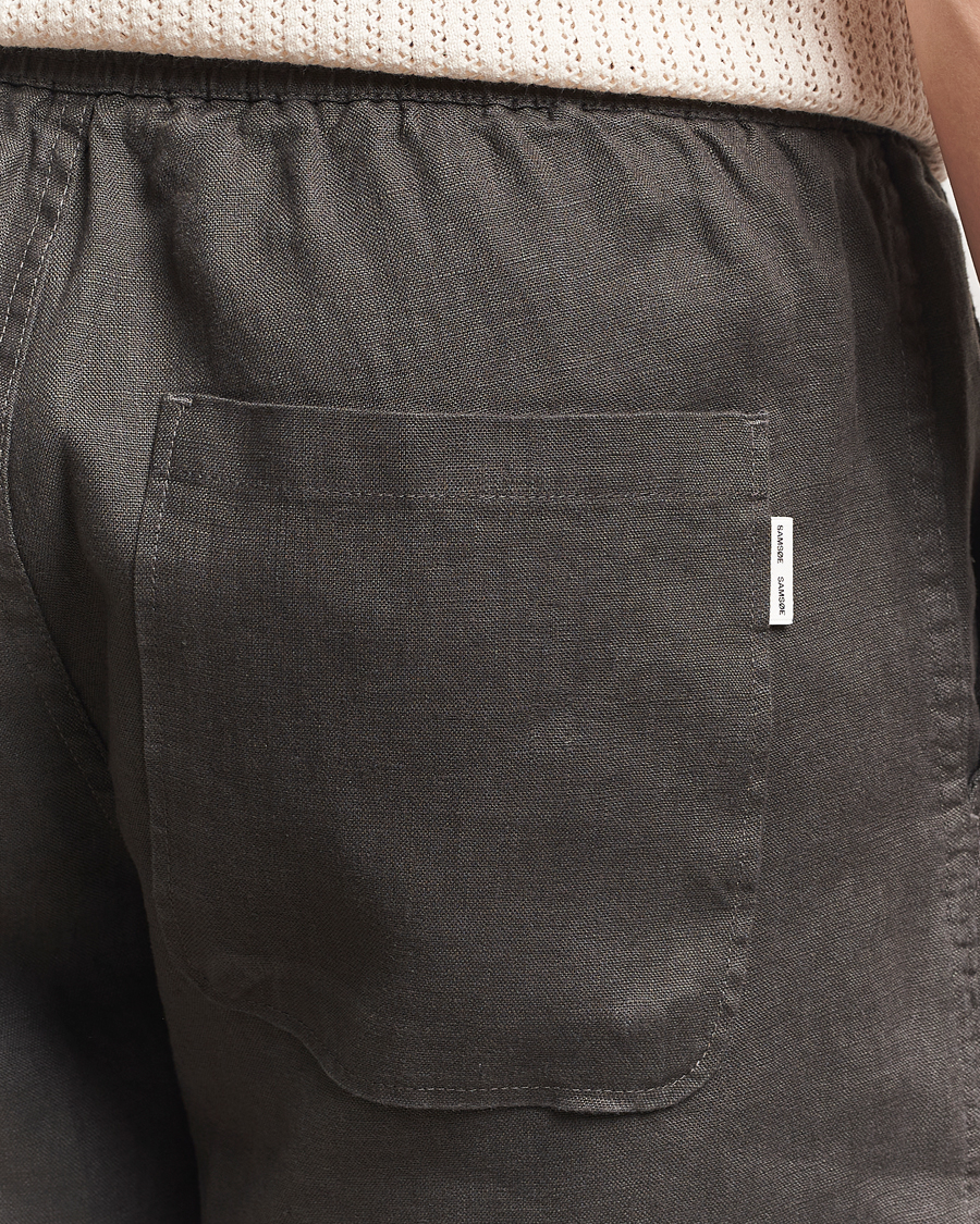 Mies | Shortsit | Samsøe Samsøe | Jabari Linen Drawstring Shorts Beluga Grey