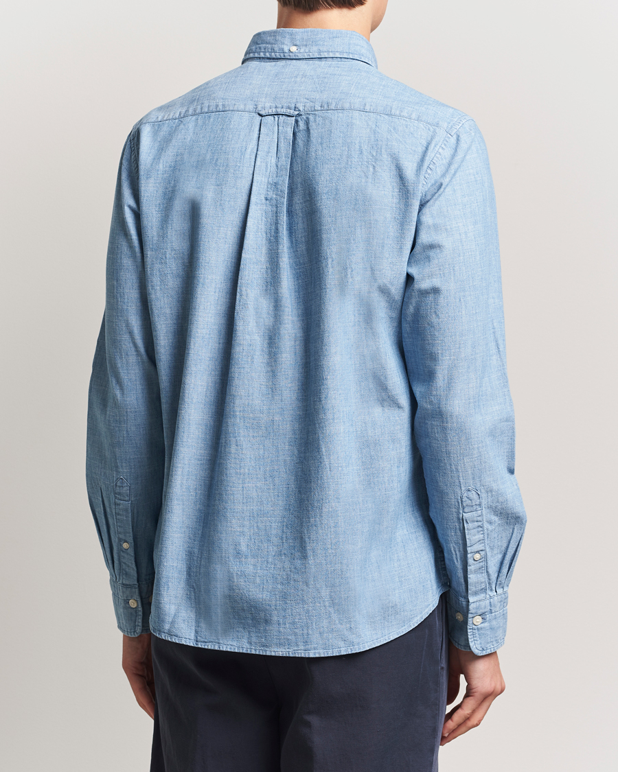 Mies | Kauluspaidat | GANT | Regular Fit Chambray Shirt Light Blue