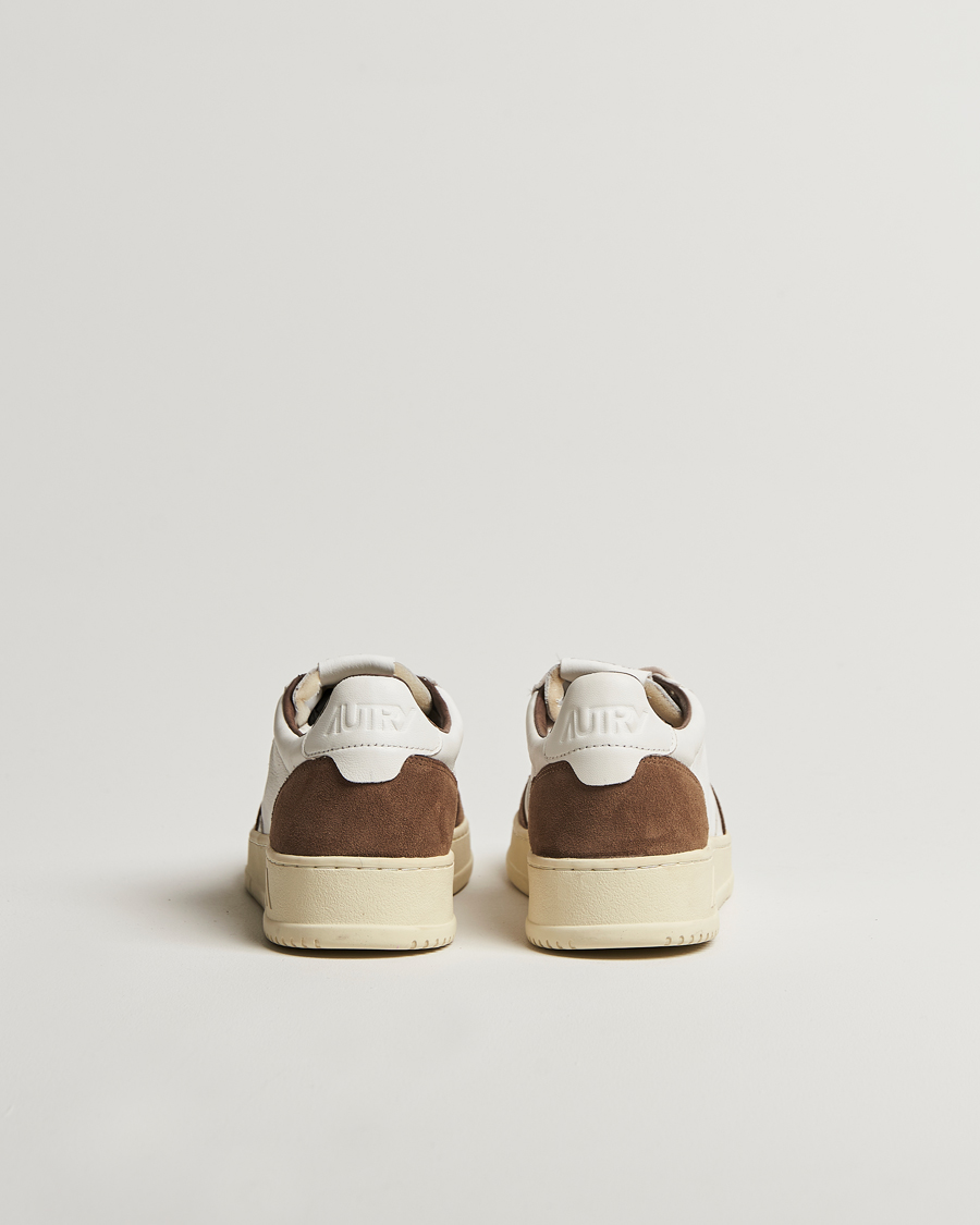 Mies | Autry Medalist Low Super Soft Goat Leather Sneaker White/Brown | Autry | Medalist Low Super Soft Goat Leather Sneaker White/Brown