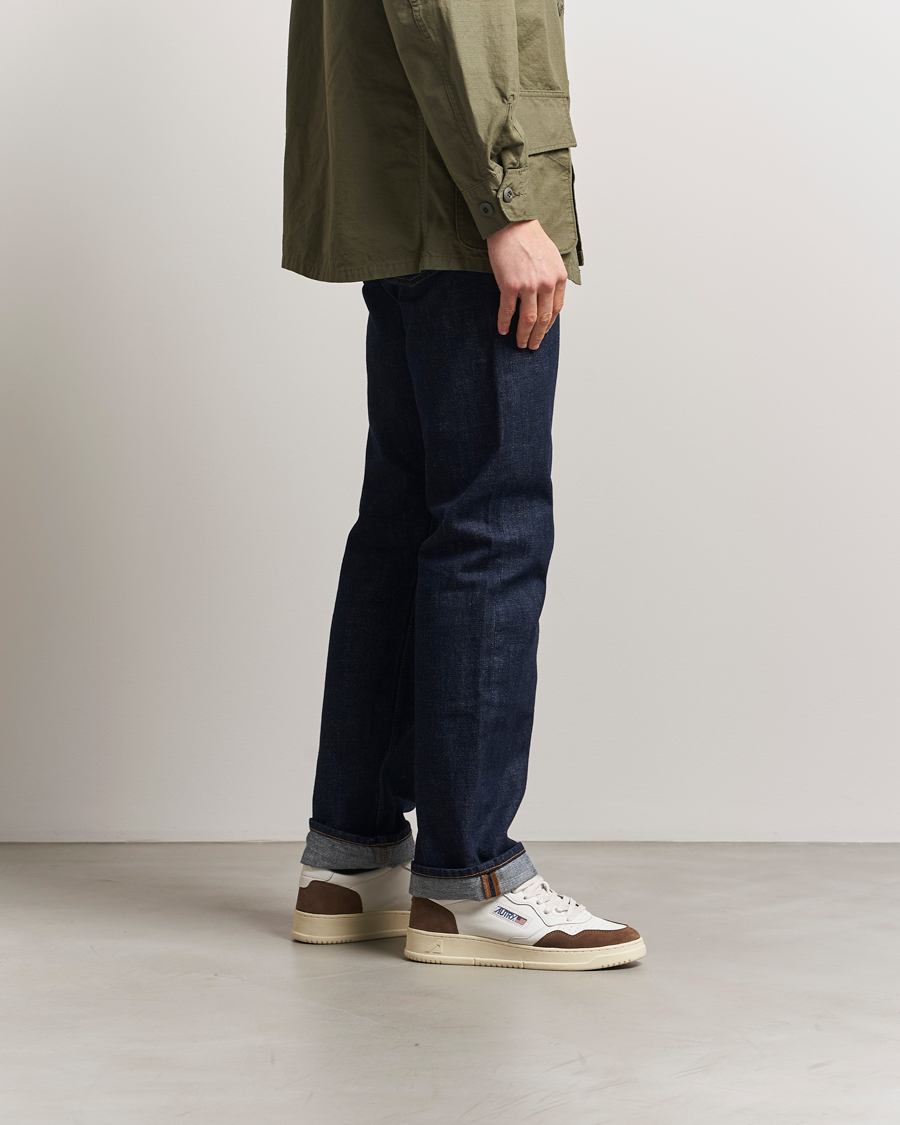 Mies | Autry Medalist Low Super Soft Goat Leather Sneaker White/Brown | Autry | Medalist Low Super Soft Goat Leather Sneaker White/Brown