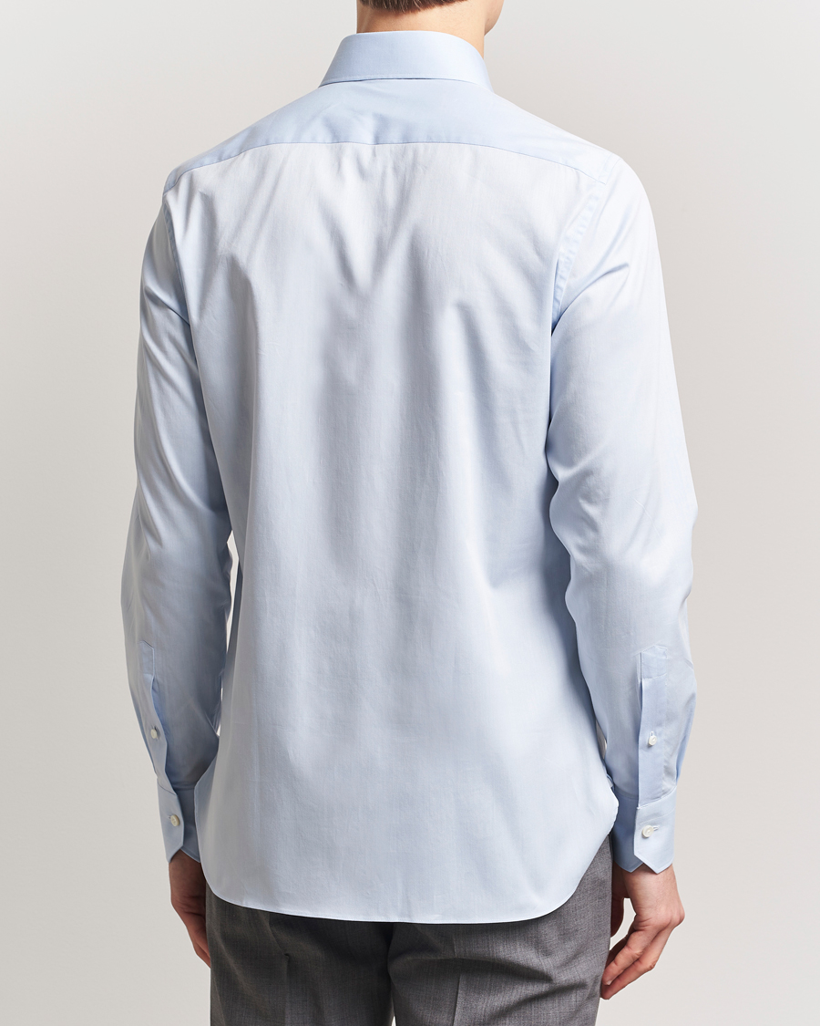 Mies | Kauluspaidat | Zegna | Slim Fit Cotton Dress Shirt Light Blue