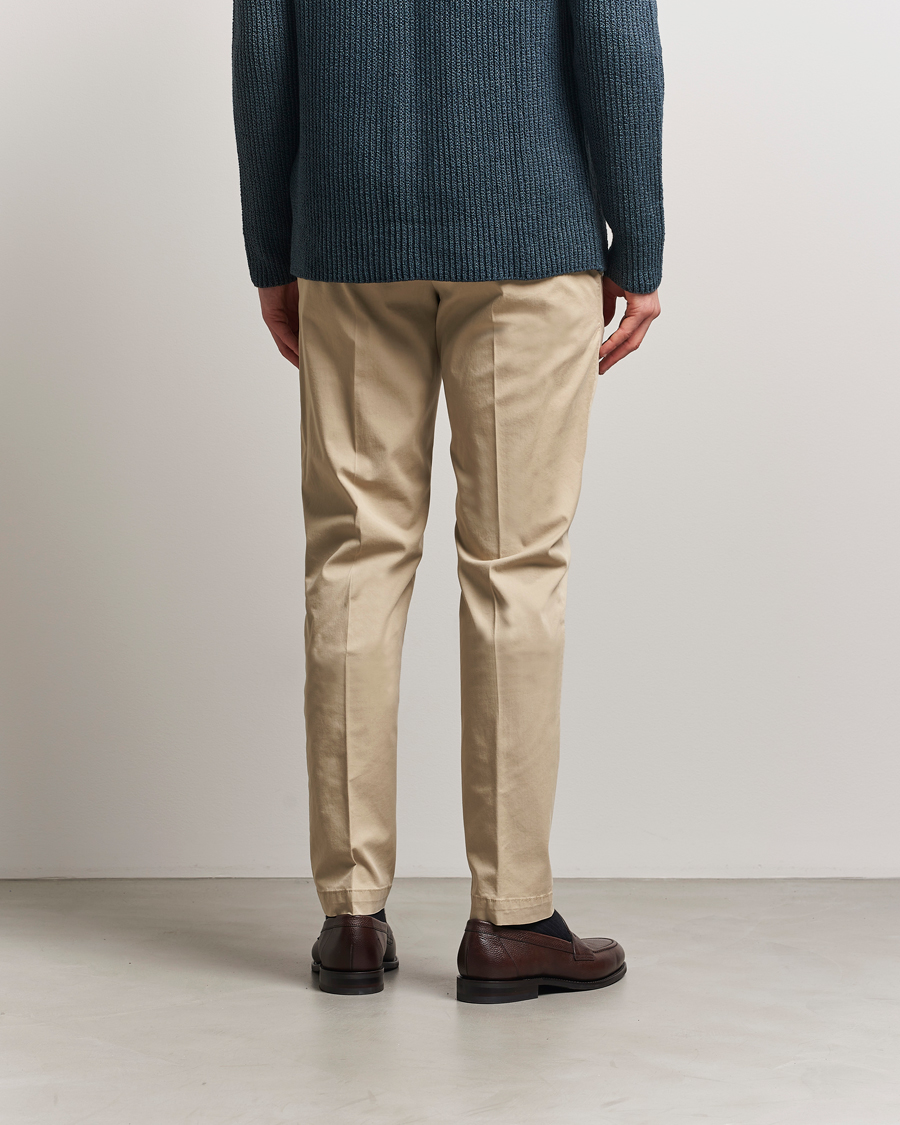 Mies | Housut | PT01 | Soft Cotton/Stretch Drawstring Pants Beige