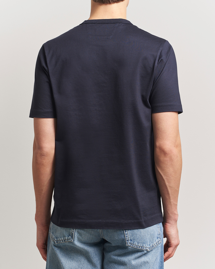 Mies | T-paidat | C.P. Company | Mercerized Heavy Cotton Chest Logo T-Shirt Navy