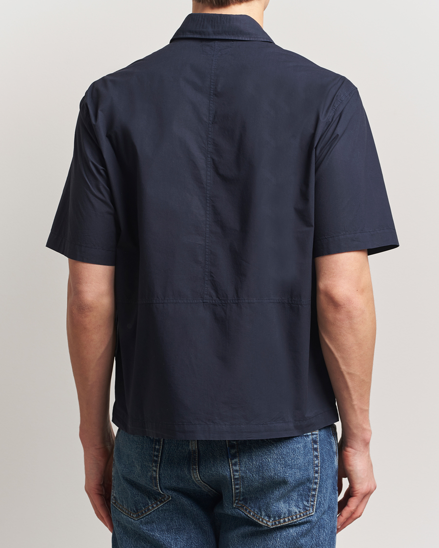 Mies | Kauluspaidat | C.P. Company | Short Sleeve Popline Shirt Navy