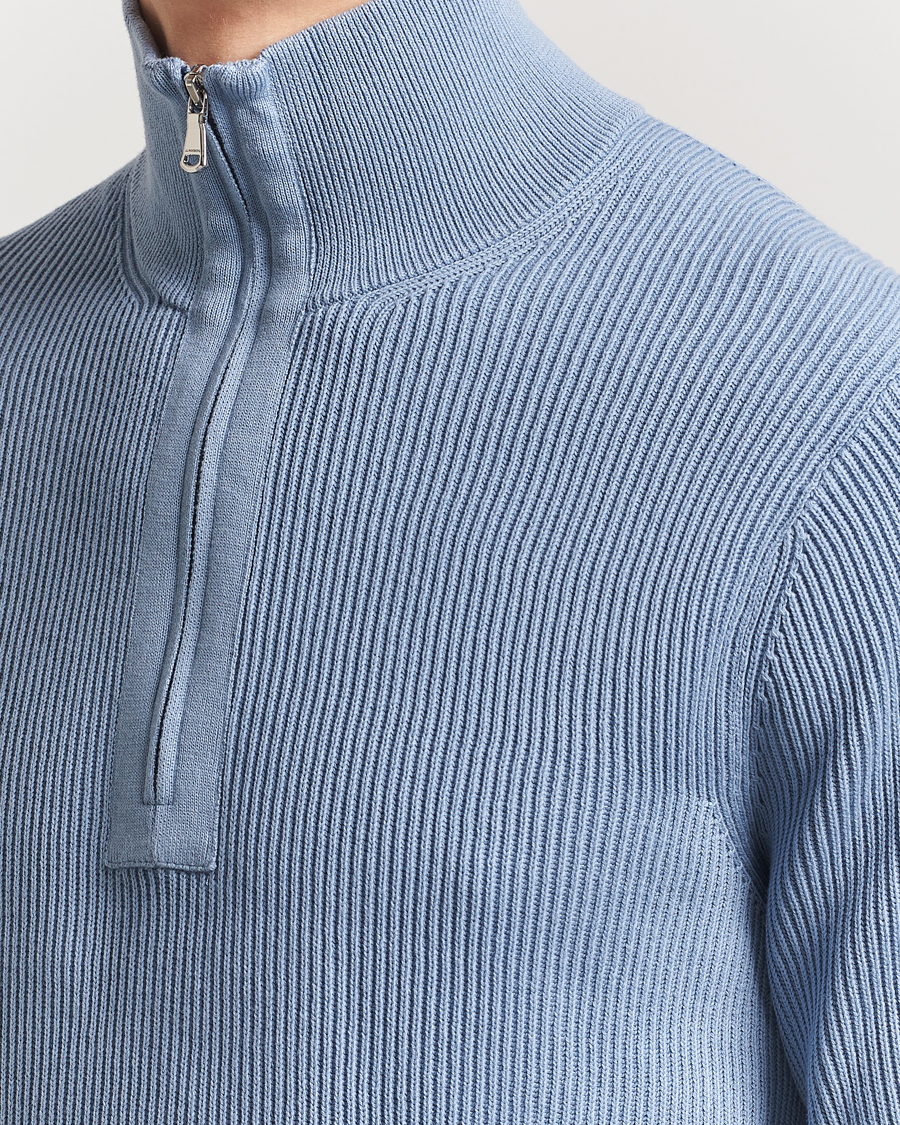 Mies | Puserot | J.Lindeberg | Alex Knitted Half-Zip Rainwashed