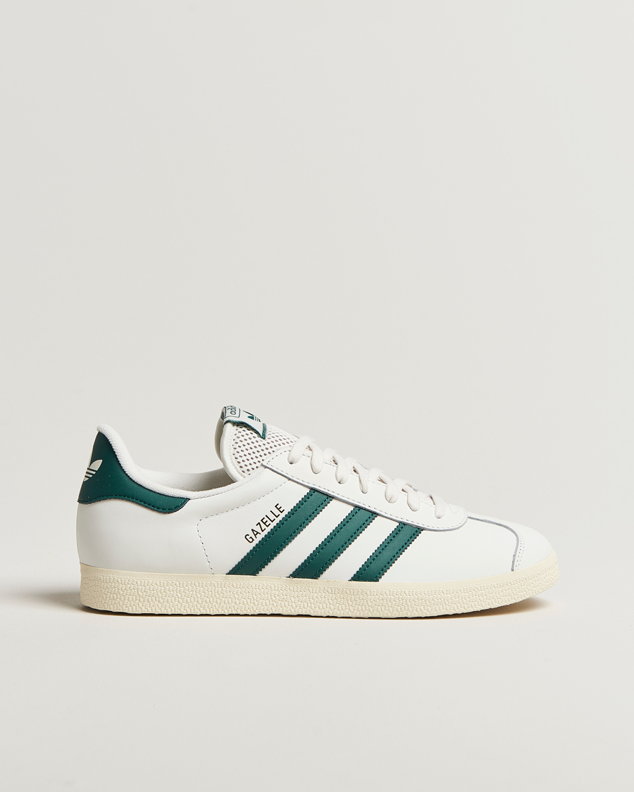 Mies | Tennarit | adidas Originals | Gazelle Leather Sneaker White/Green