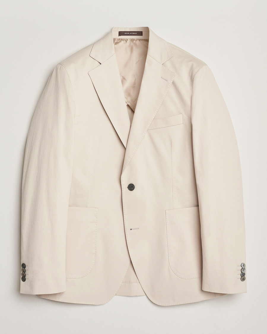 Mies | Pikkutakit | Oscar Jacobson | Ferry Patch Cotton Blazer Beige