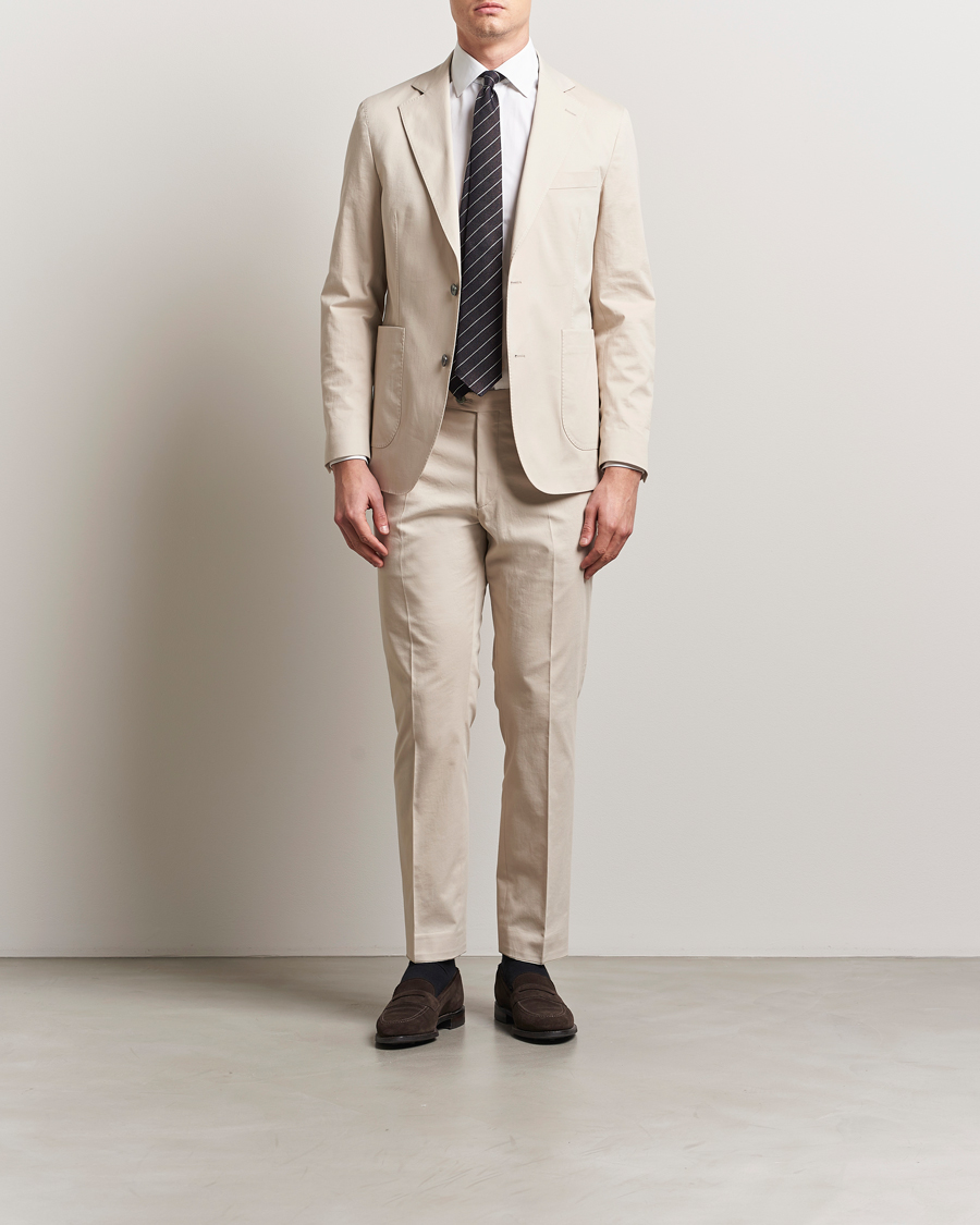 Mies | Pikkutakit | Oscar Jacobson | Ferry Patch Cotton Blazer Beige