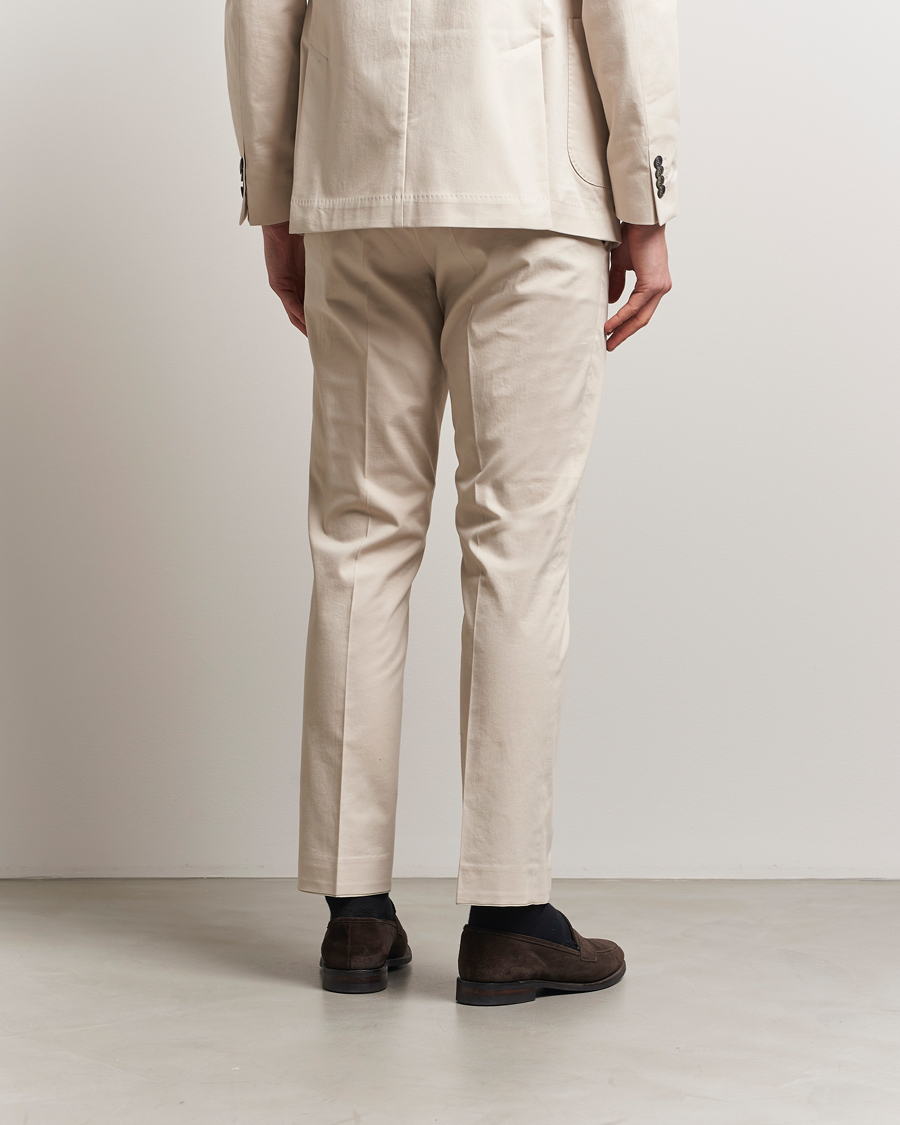 Mies | Housut | Oscar Jacobson | Dandy Cotton Trousers Beige