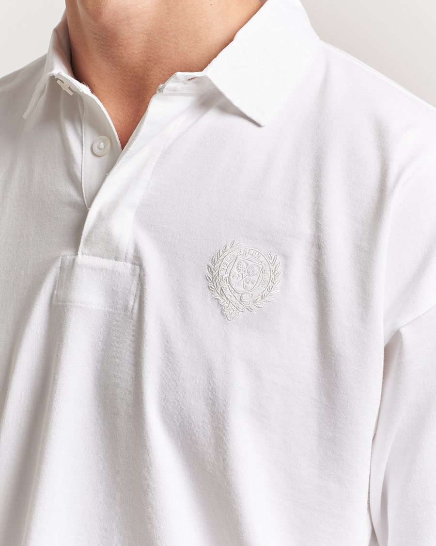 Mies | Puserot | Polo Ralph Lauren | Wimbledon Long Sleeve Polo Ceramic White