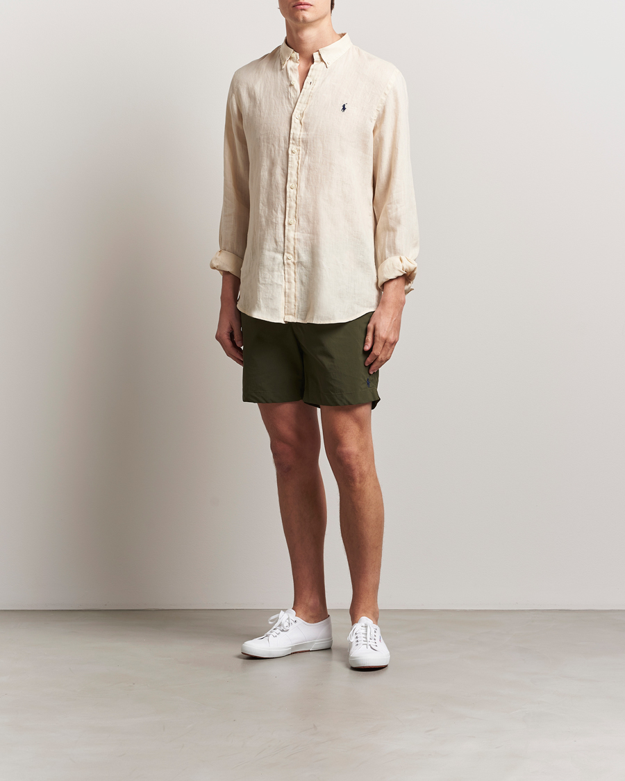 Mies | Kauluspaidat | Polo Ralph Lauren | Slim Fit Linen Shirt Full Cream
