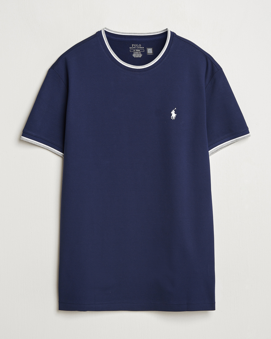 Mies | T-paidat | Polo Ralph Lauren | Mesh Polo T-Shirt Newport Navy