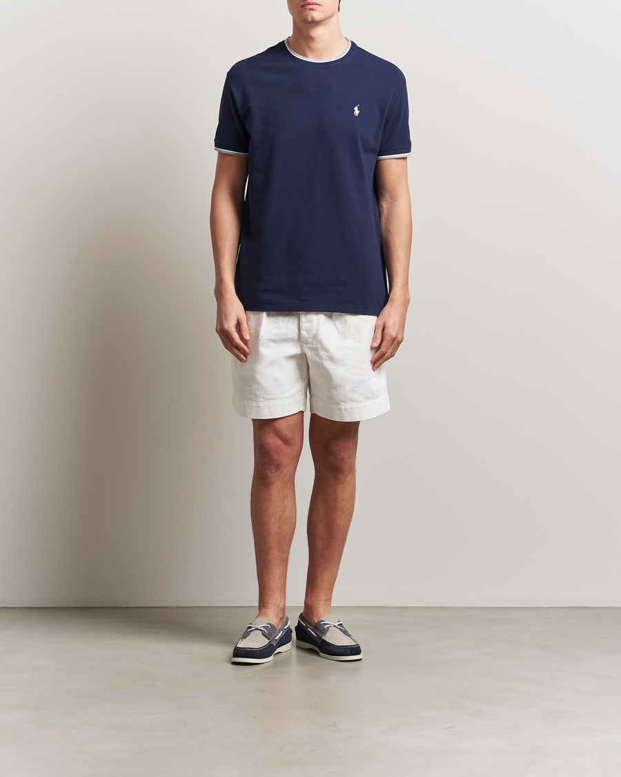 Mies | T-paidat | Polo Ralph Lauren | Mesh Polo T-Shirt Newport Navy