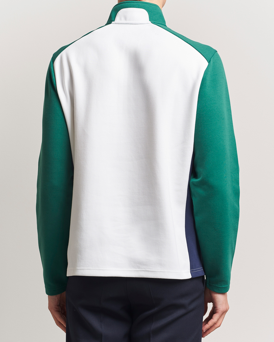 Mies | Puserot | RLX Ralph Lauren | Double Knit Tech Half Zip Kelly Green/Ceramic White