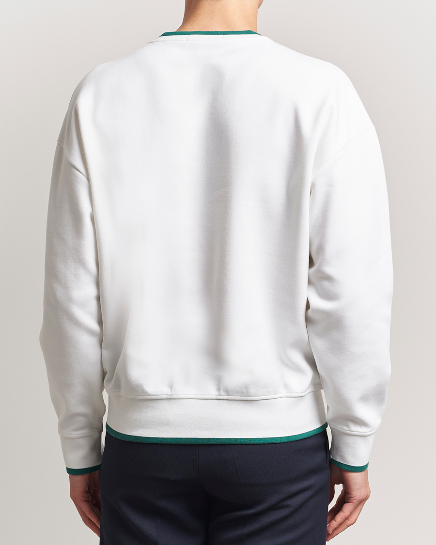 Mies | Puserot | RLX Ralph Lauren | Active Sweatshirt Ceramic White/Kelly Green