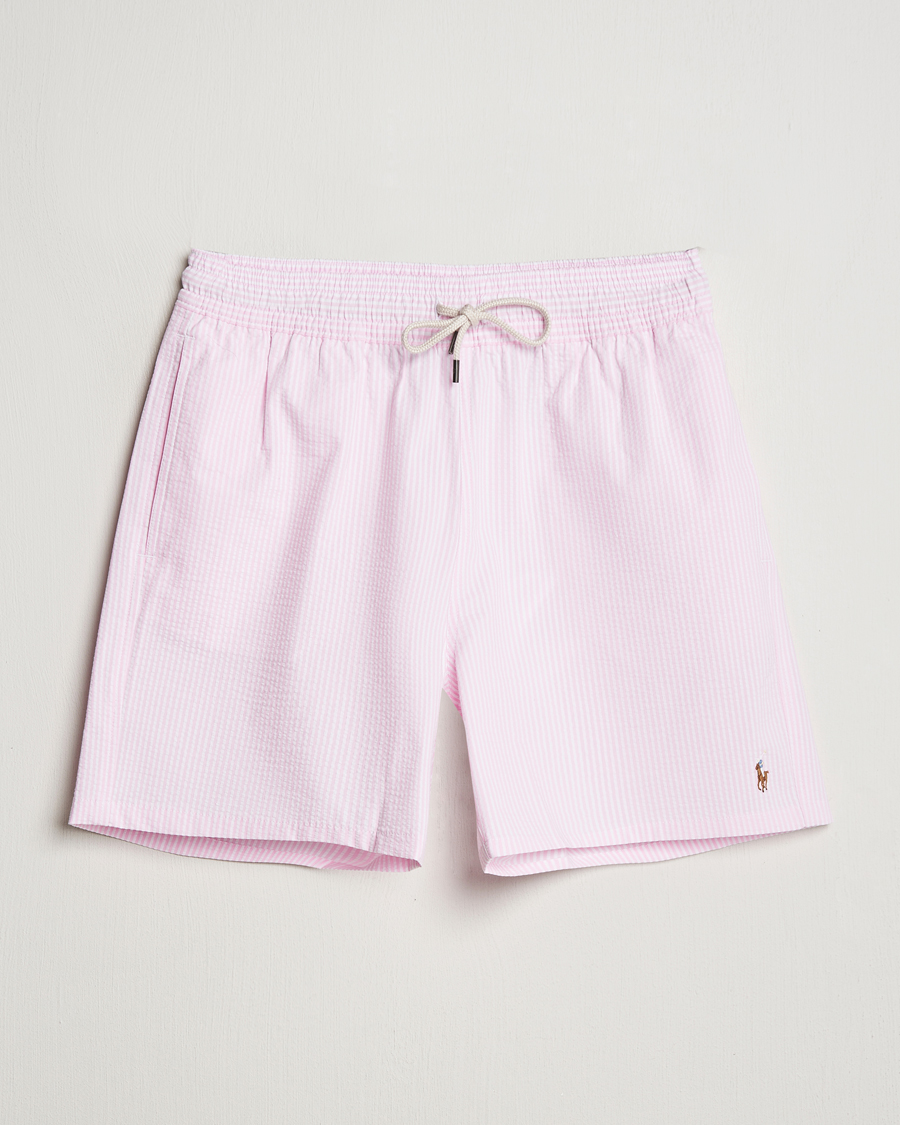 Mies | Uimahousut | Polo Ralph Lauren | Recycled Traveler Seersucker Swimshorts Carmel Pink