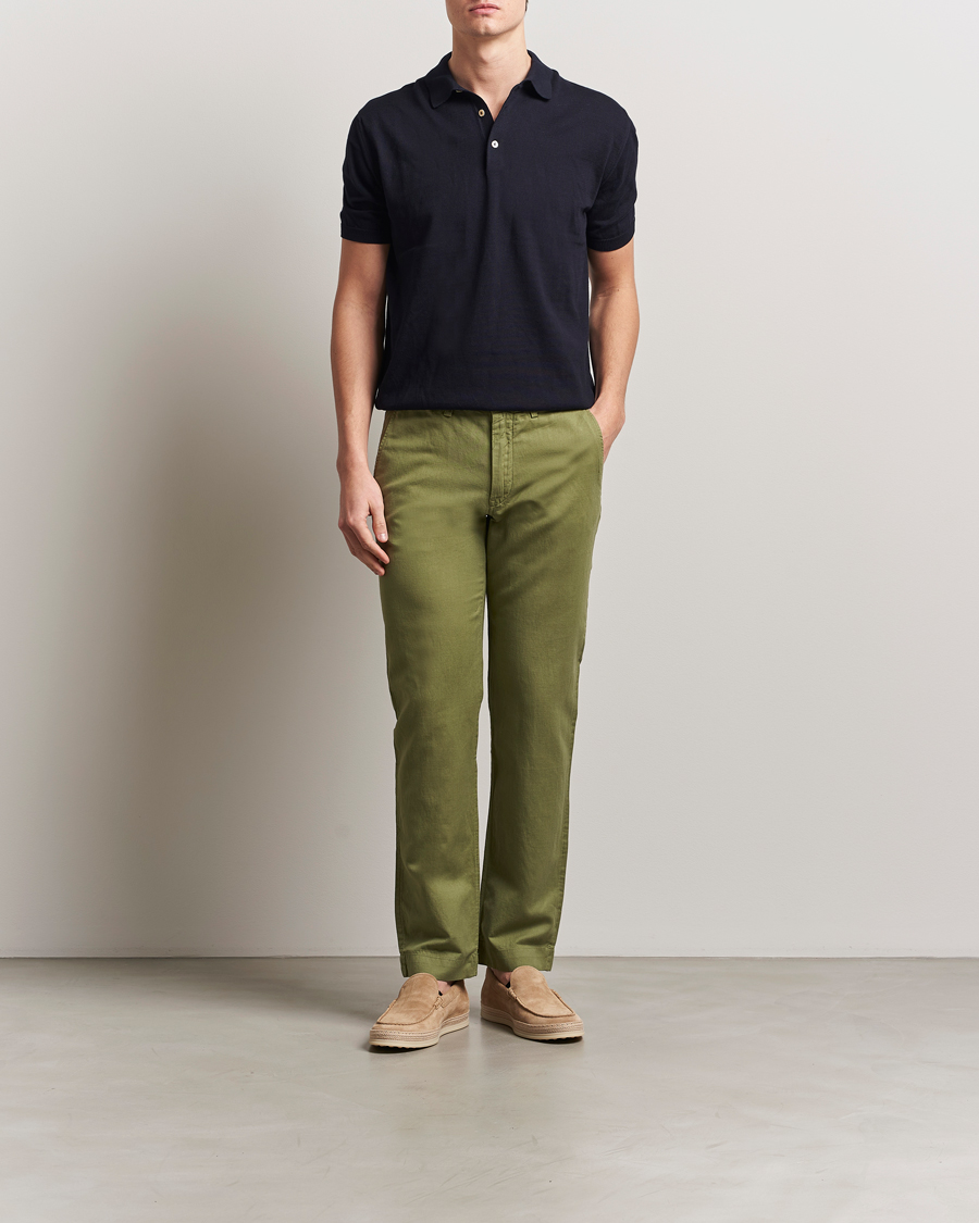 Mies | Housut | Polo Ralph Lauren | Cotton/Linen Bedford Chinos Tree Green