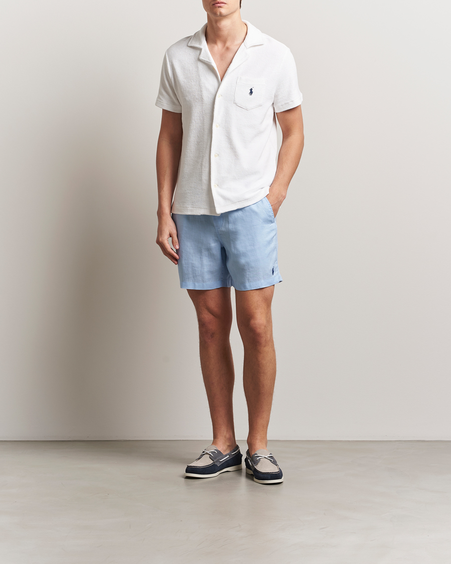 Mies | Shortsit | Polo Ralph Lauren | Prepster Drawstring Linen Shorts Office Blue