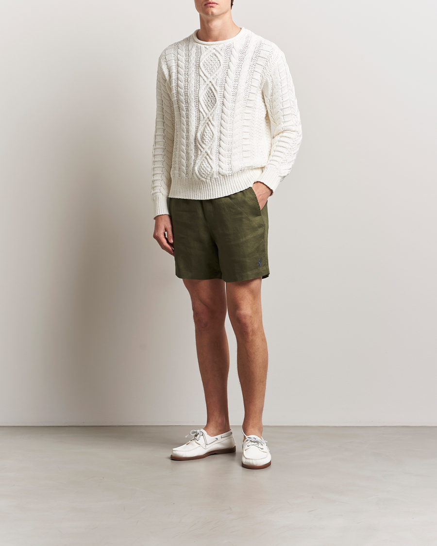 Mies | Shortsit | Polo Ralph Lauren | Prepster Drawstring Linen Shorts New Olive