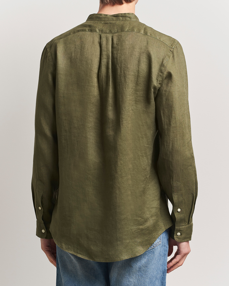 Mies | Kauluspaidat | Polo Ralph Lauren | Slim Fit Linen Shirt New Olive