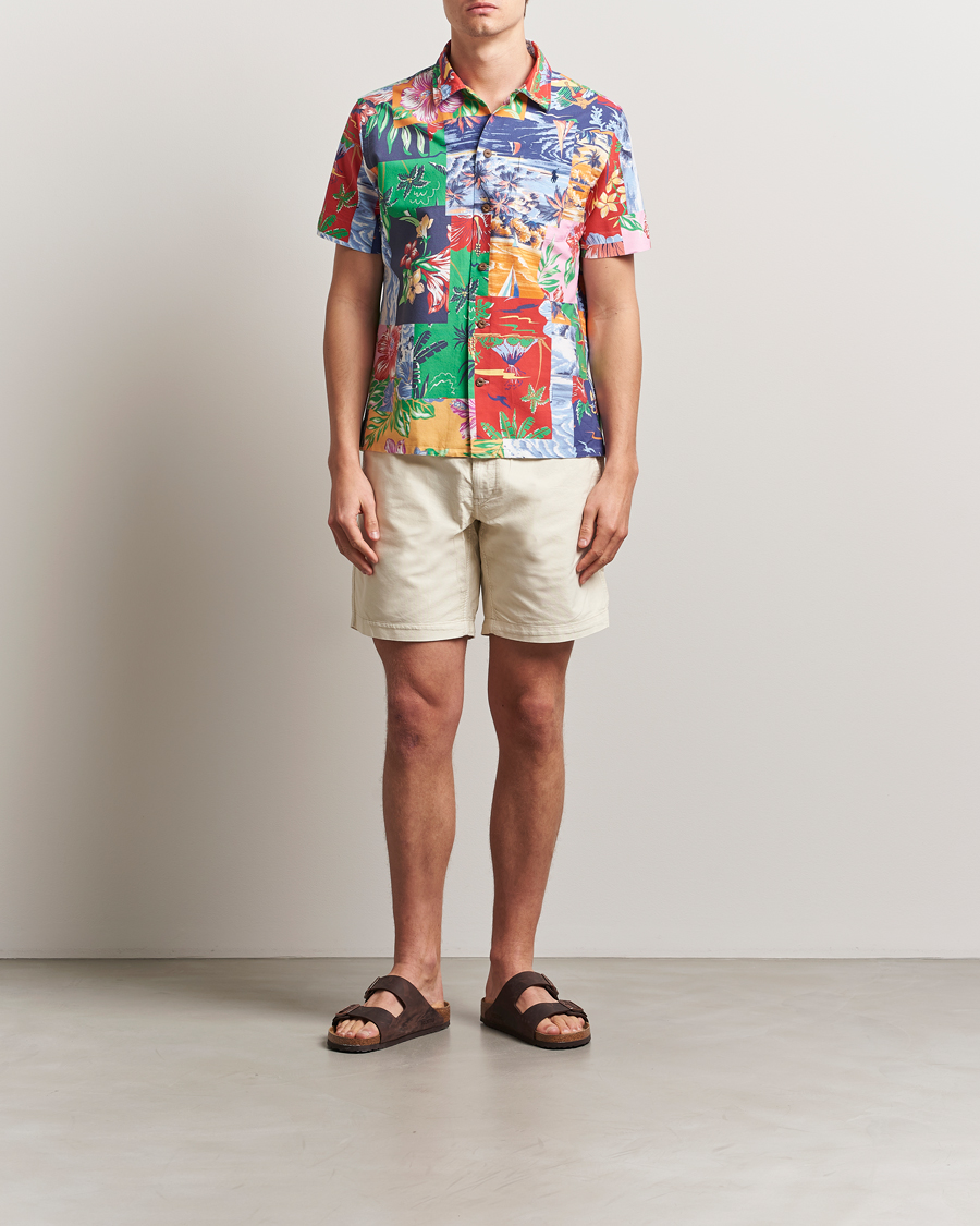 Mies | Kauluspaidat | Polo Ralph Lauren | Short Sleeve Flower Shirt Beach Patchwork