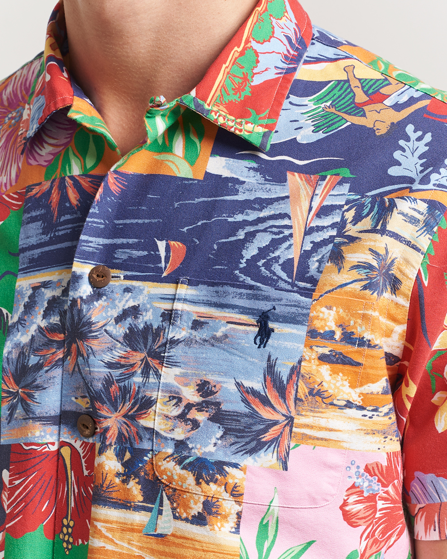 Mies | Kauluspaidat | Polo Ralph Lauren | Short Sleeve Flower Shirt Beach Patchwork