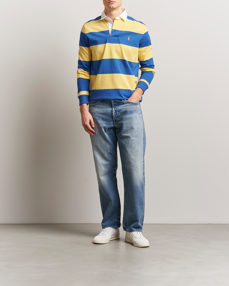 Mies | Puserot | Polo Ralph Lauren | Barstriped Rugger Yellow/Blue