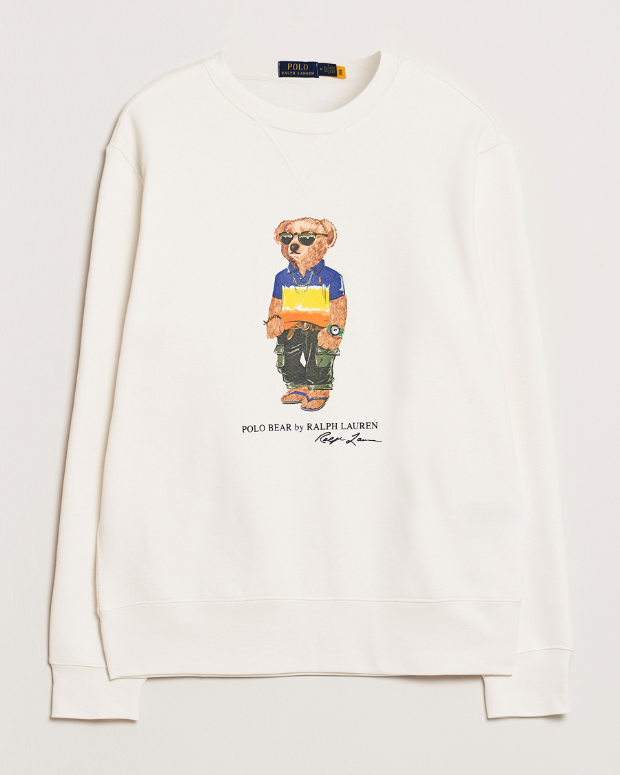 Mies | Puserot | Polo Ralph Lauren | Crew Neck Bear Sweatshirt White