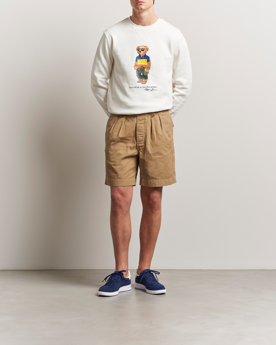 Mies | Puserot | Polo Ralph Lauren | Crew Neck Bear Sweatshirt White