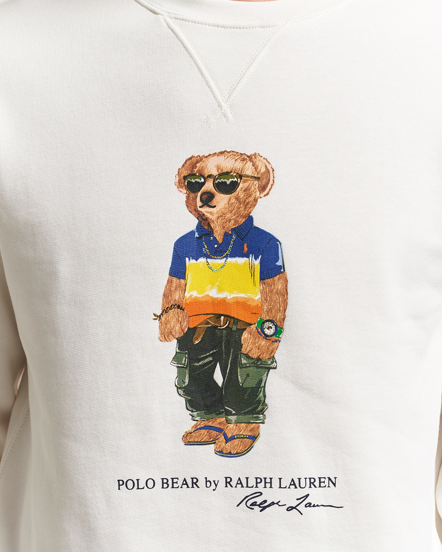 Mies | Puserot | Polo Ralph Lauren | Crew Neck Bear Sweatshirt White