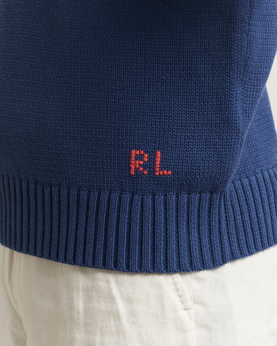 Mies | Puserot | Polo Ralph Lauren | Bear Knitted Sweater Light Navy