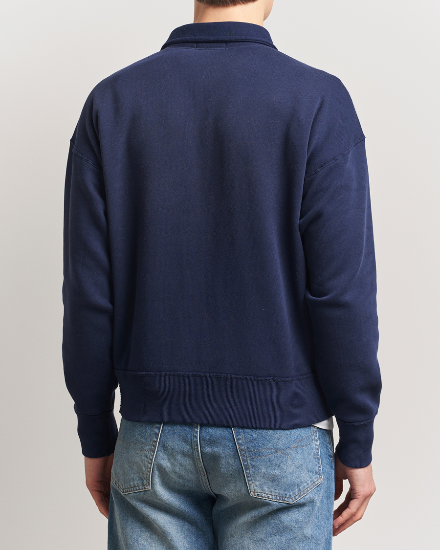 Mies | Puserot | Polo Ralph Lauren | Printed Fleece Half Zip Sweater Cruise Navy