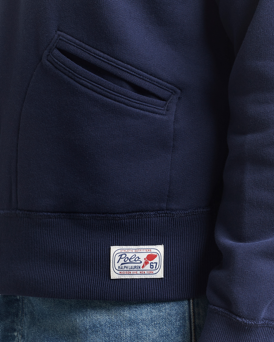 Mies | Puserot | Polo Ralph Lauren | Printed Fleece Half Zip Sweater Cruise Navy