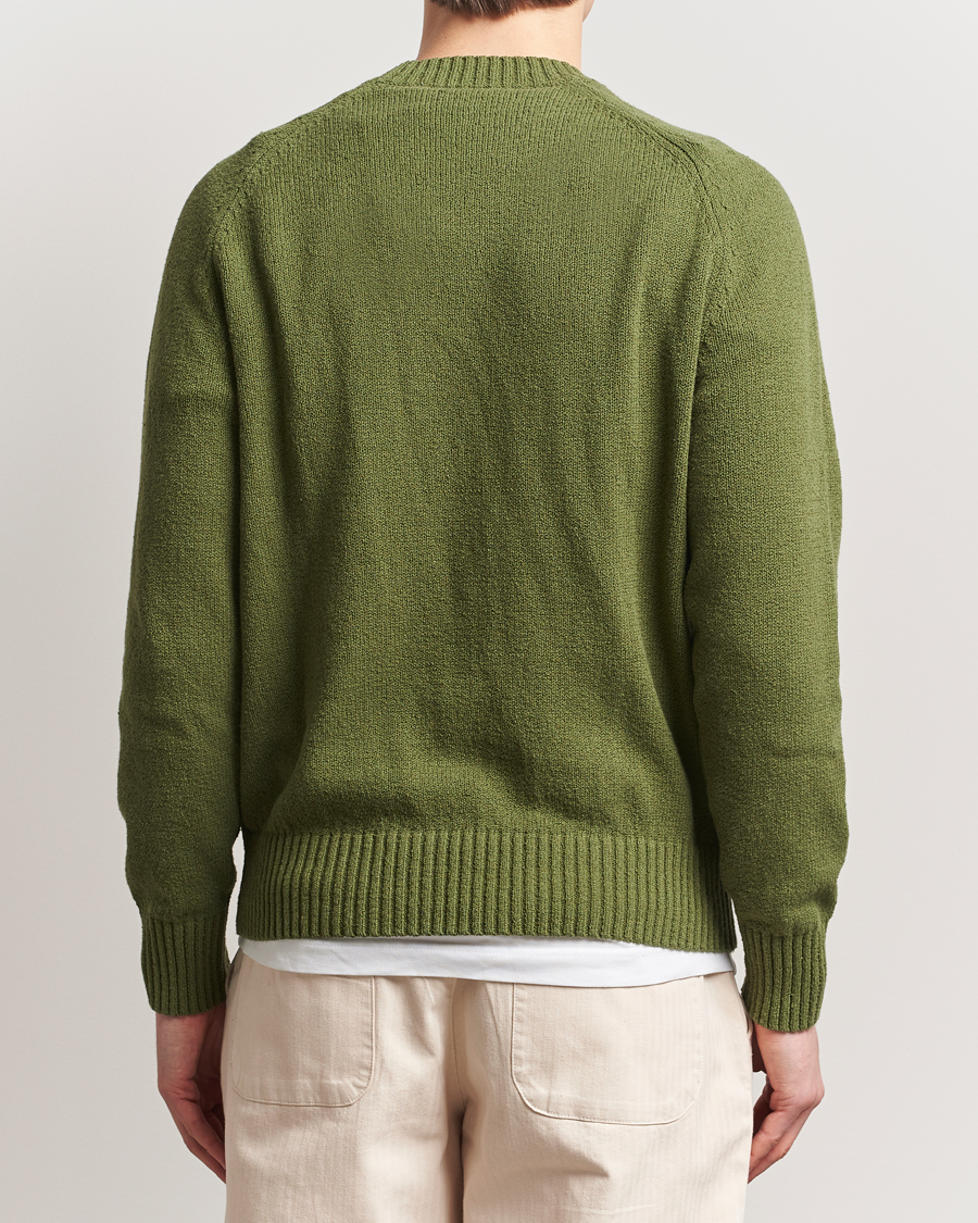 Mies | Puserot | LES DEUX | Brad Knitted Roundneck Chive Green