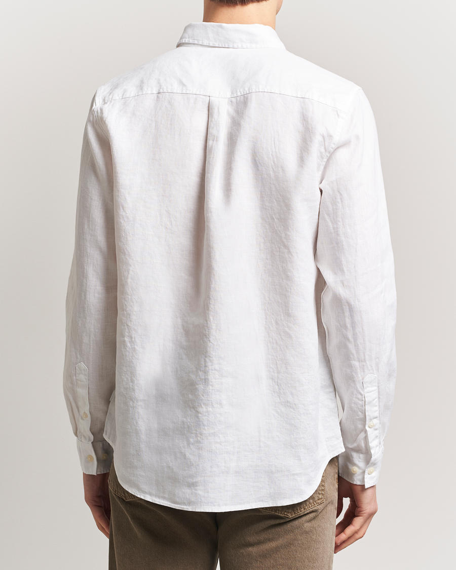 Mies | Kauluspaidat | LES DEUX | Kristian Linen Shirt White