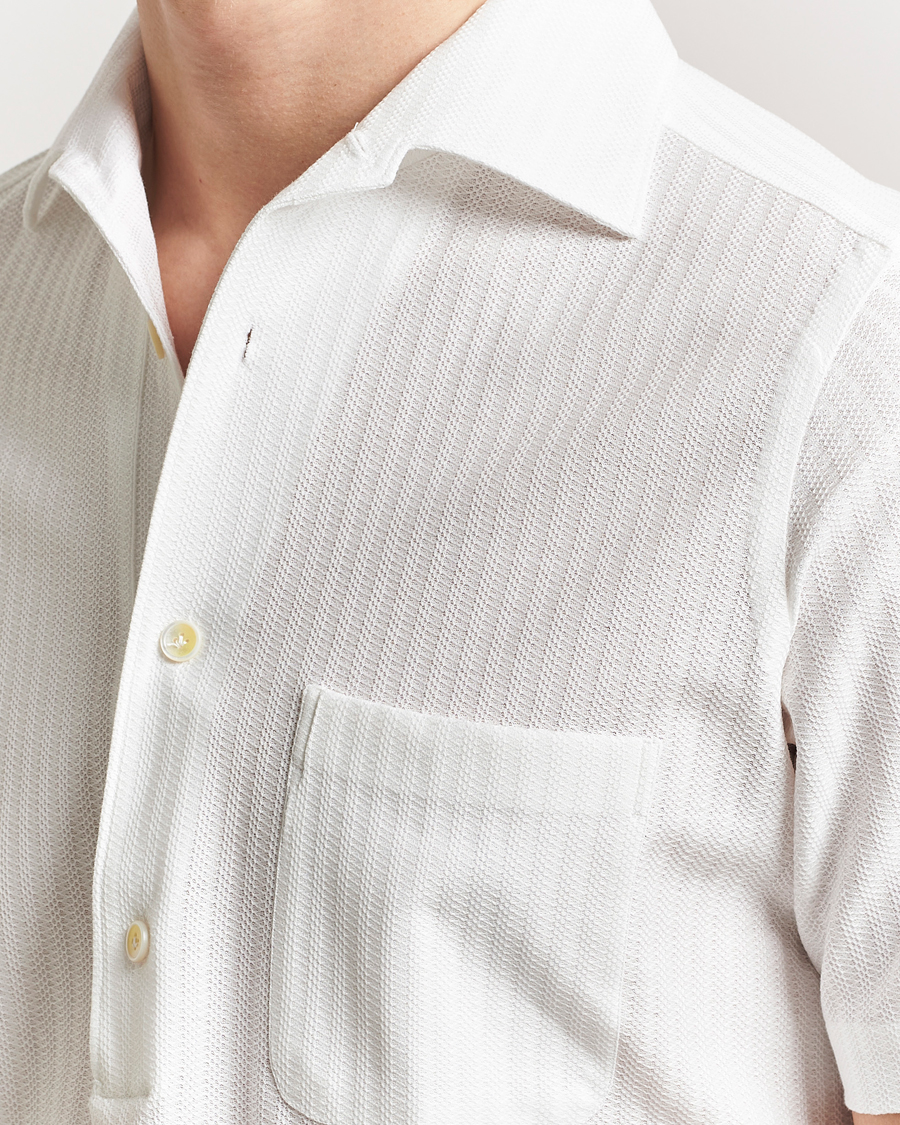 Mies | Kauluspaidat | Finamore Napoli | Vico Jersey Short Sleeve Polo White